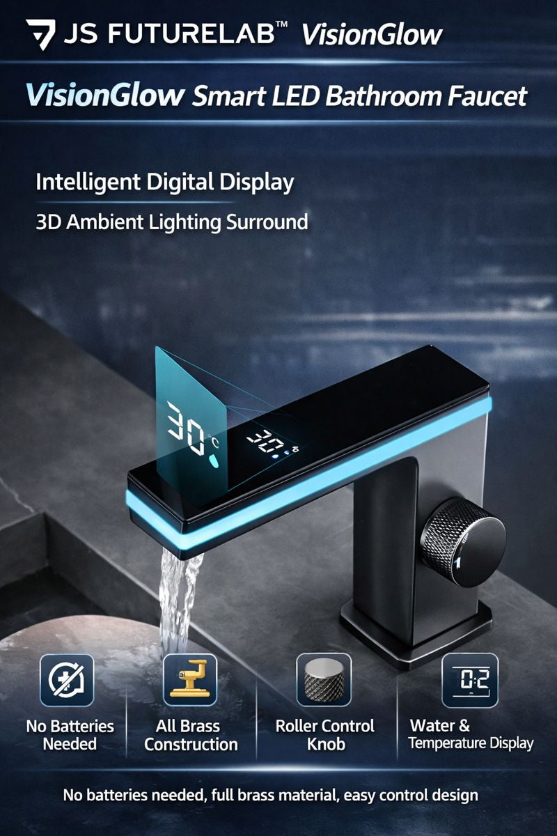 JS FutureLab™ VisionGlow Smart LED Bathroom Faucet