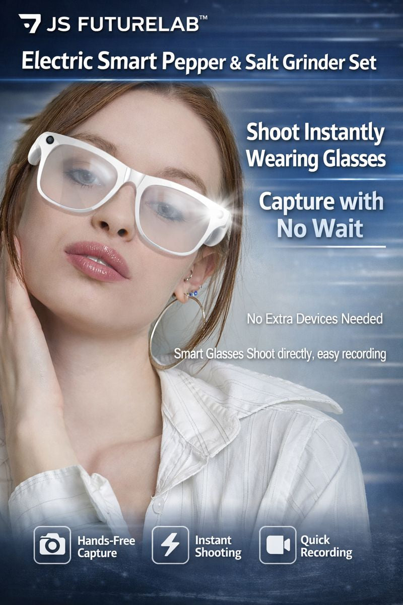 JS FutureLab™ VisionX AI Smart Camera Glasses 4K
