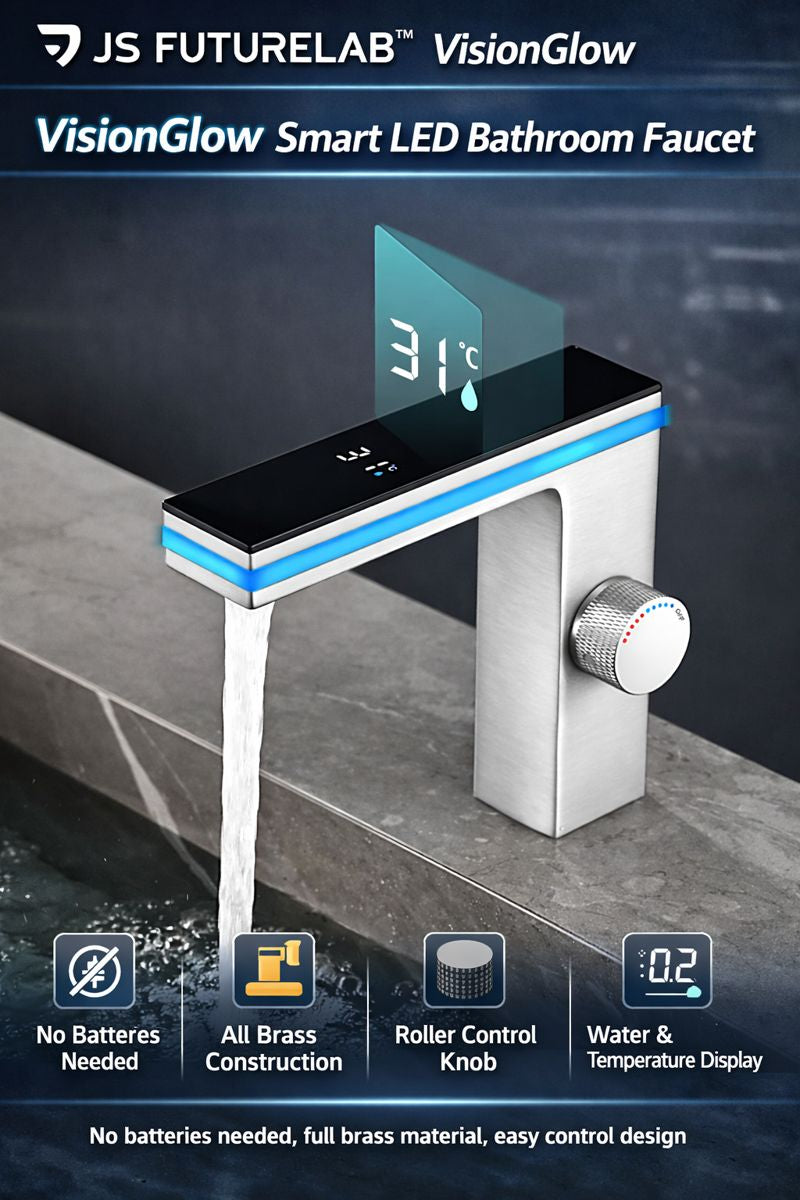 JS FutureLab™ VisionGlow Smart LED Bathroom Faucet