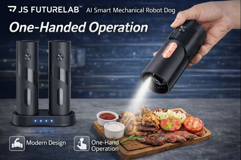 JS FutureLab™ Electric Smart Pepper & Salt Grinder Set