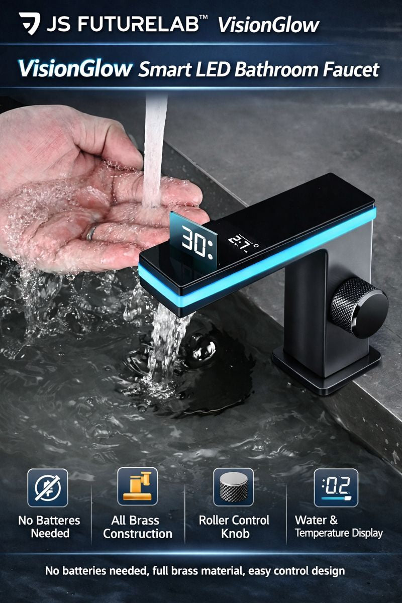 JS FutureLab™ VisionGlow Smart LED Bathroom Faucet