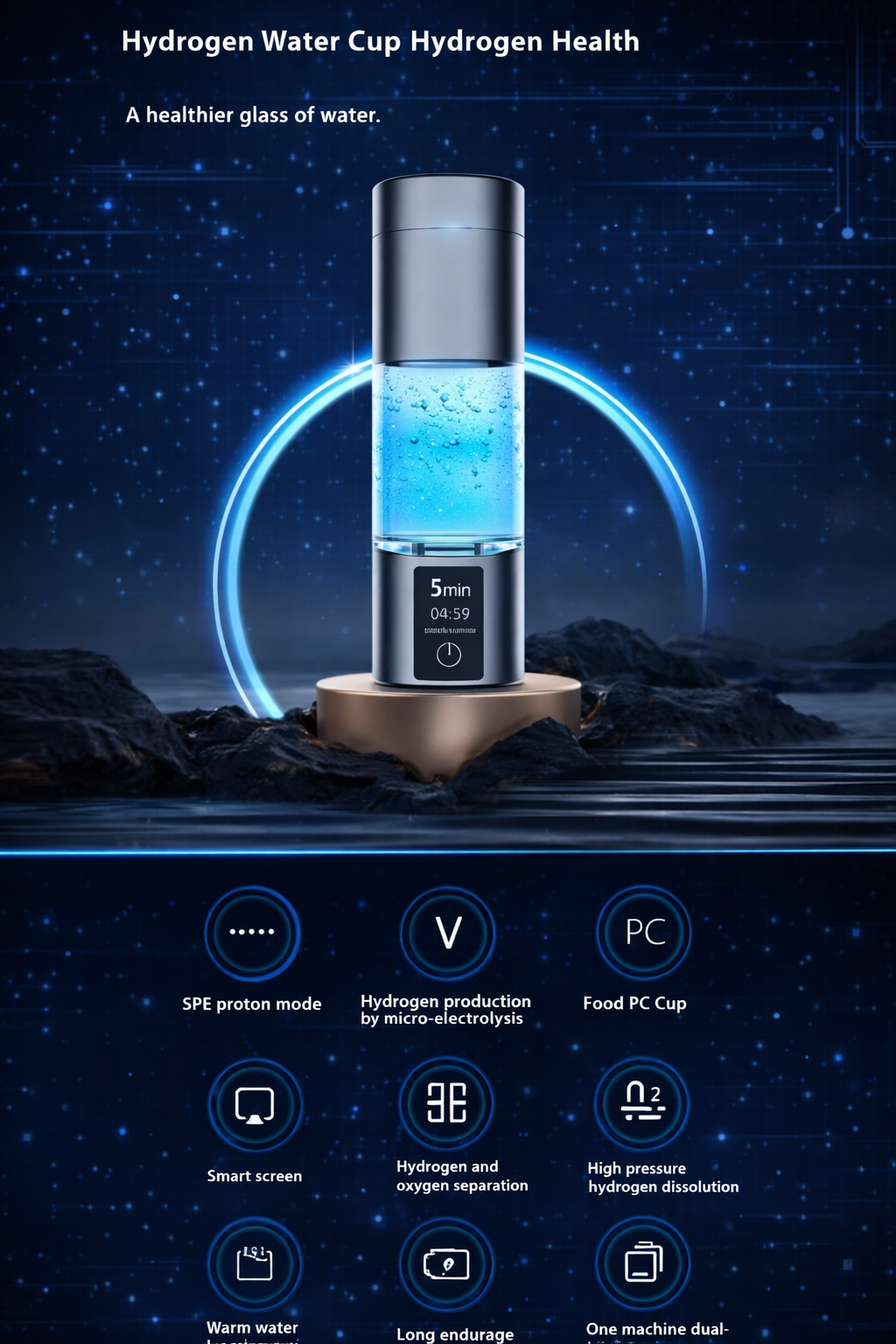 JS FutureLab™ Hydrogen Water Generator – High Concentration 6000 ppb