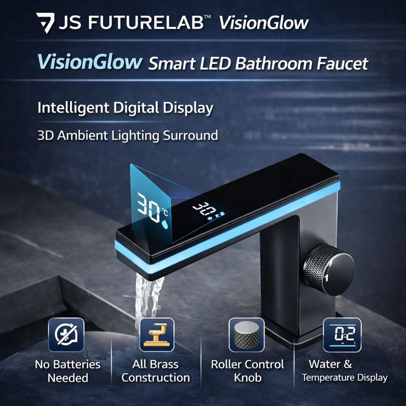 JS FutureLab™ VisionGlow Smart LED Bathroom Faucet