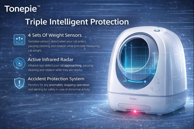 JS FutureLab™ Smart Automatic Cat Litter Box – Self-Cleaning, App Control, Ionic Deodorizer (65L)